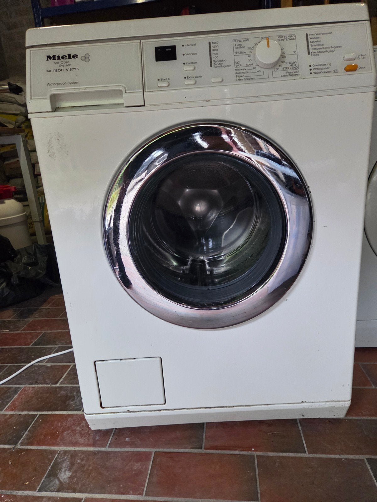 Miele Meteor V 5735 Wasmachine - Goede staat, Witgoed en Apparatuur, Ophalen, Gebruikt, Voorlader, Wolwasprogramma
