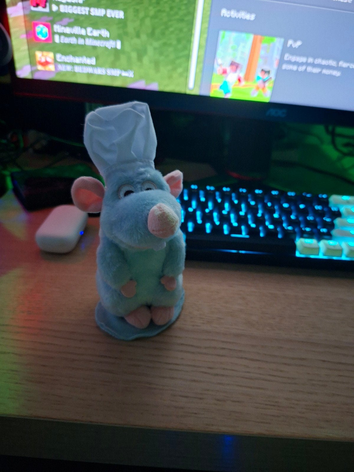 Ratatouille Remy knuffel magneet voor op de schouder, Ophalen, Muis, Disney, Disney