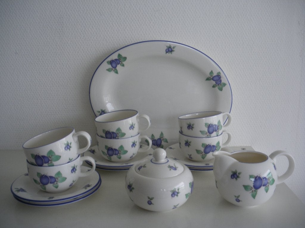 Doulton Everyday Bleu berry servies, Overige merken, Ophalen of Verzenden, Zo goed als nieuw, Bord(en)