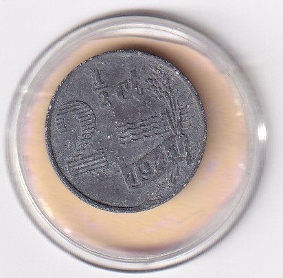 2 1/2 Cent 1941 Fraai met kaartje in Doosje, Verzenden, Koningin Wilhelmina, Overige waardes, Losse munt