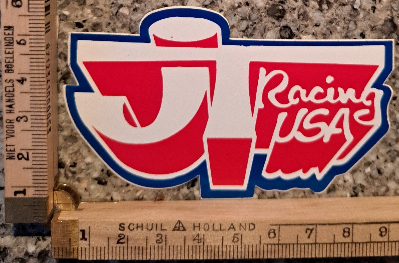 Vintage sticker JT RACING USA fietscross BMX, Ophalen of Verzenden, Zo goed als nieuw