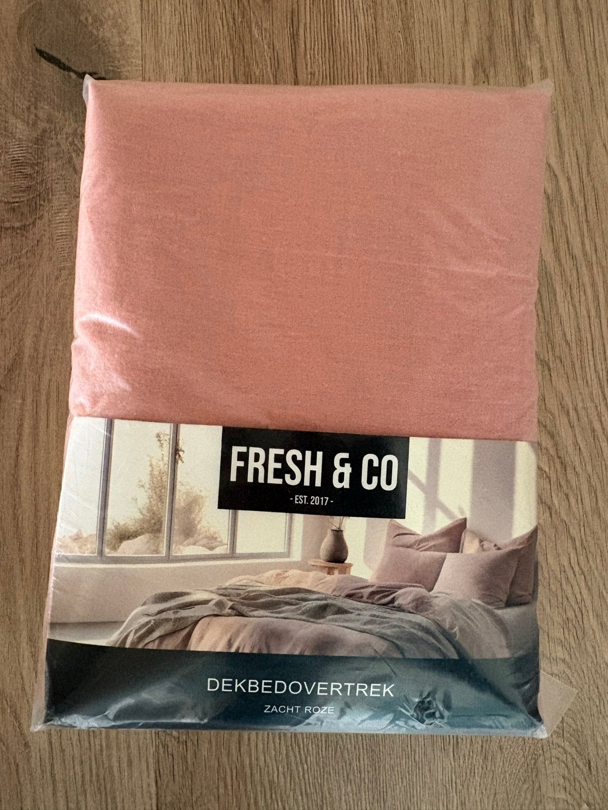 Fresh & Co Dekbedovertrek Flannel Zacht Roze 240x220, Dekbedovertrek, Katoen, Ophalen of Verzenden, Overige merken