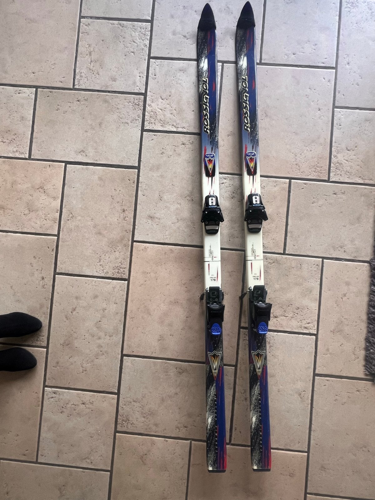 ️ Rossignol GM0 602 Racing ski’s – 178 cm meg skistokken, Ophalen, 160 tot 180 cm, Gebruikt, Rossignol