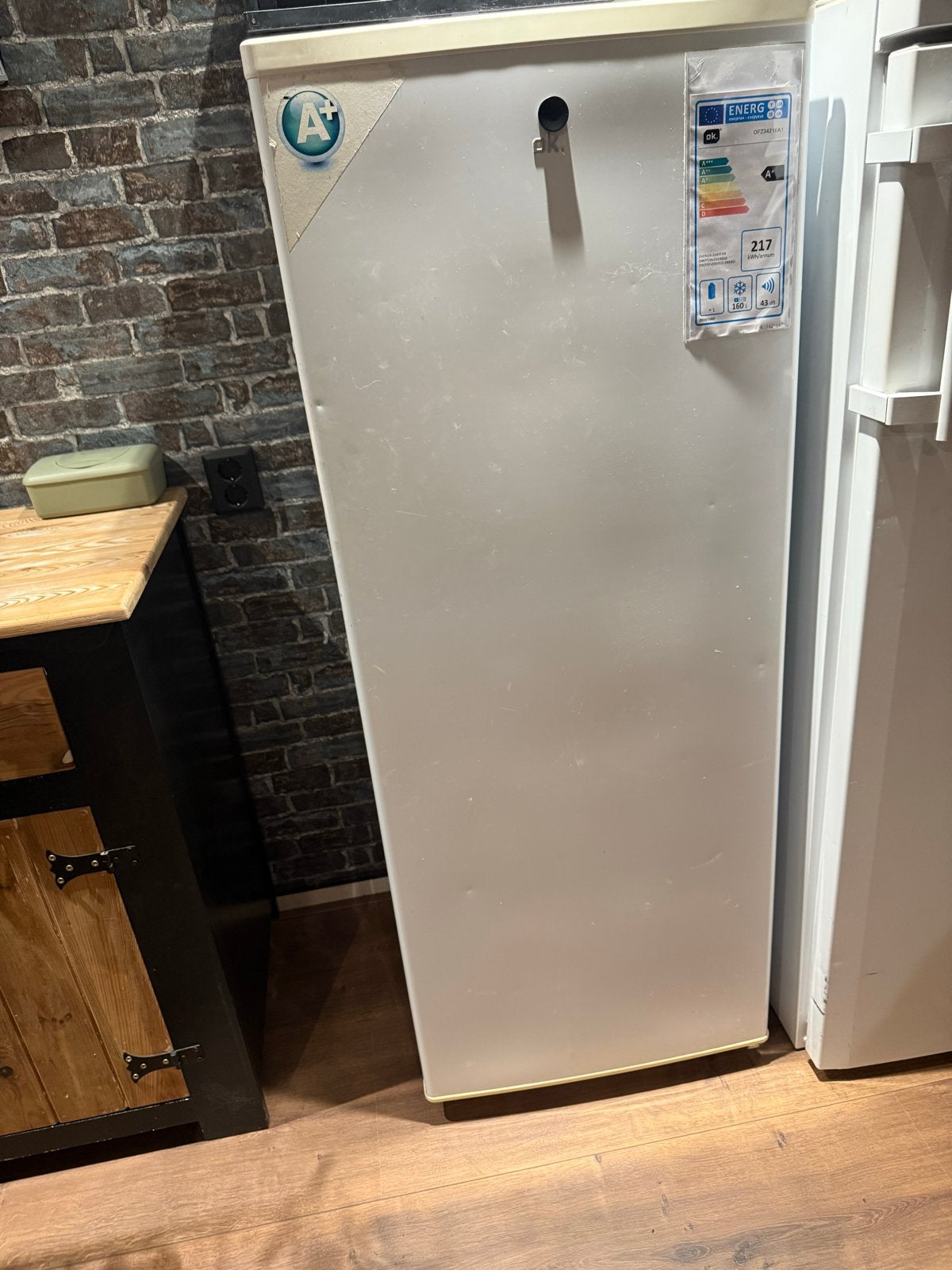 Ok vriezer, Gebruikt, Minder dan 60 cm, Energieklasse A of zuiniger, 140 tot 160 cm
