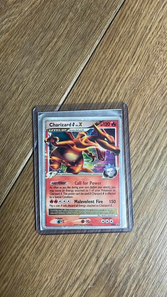 Charizard G lv.X, Ophalen of Verzenden, Zo goed als nieuw, Losse kaart, Foil