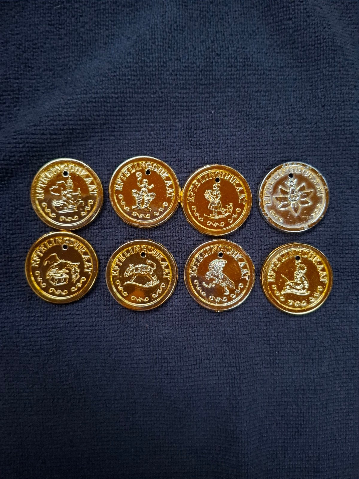 Efteling Dukaten Set - 8 Gouden Munten, Ophalen of Verzenden, Overige waardes, Setje, Goud