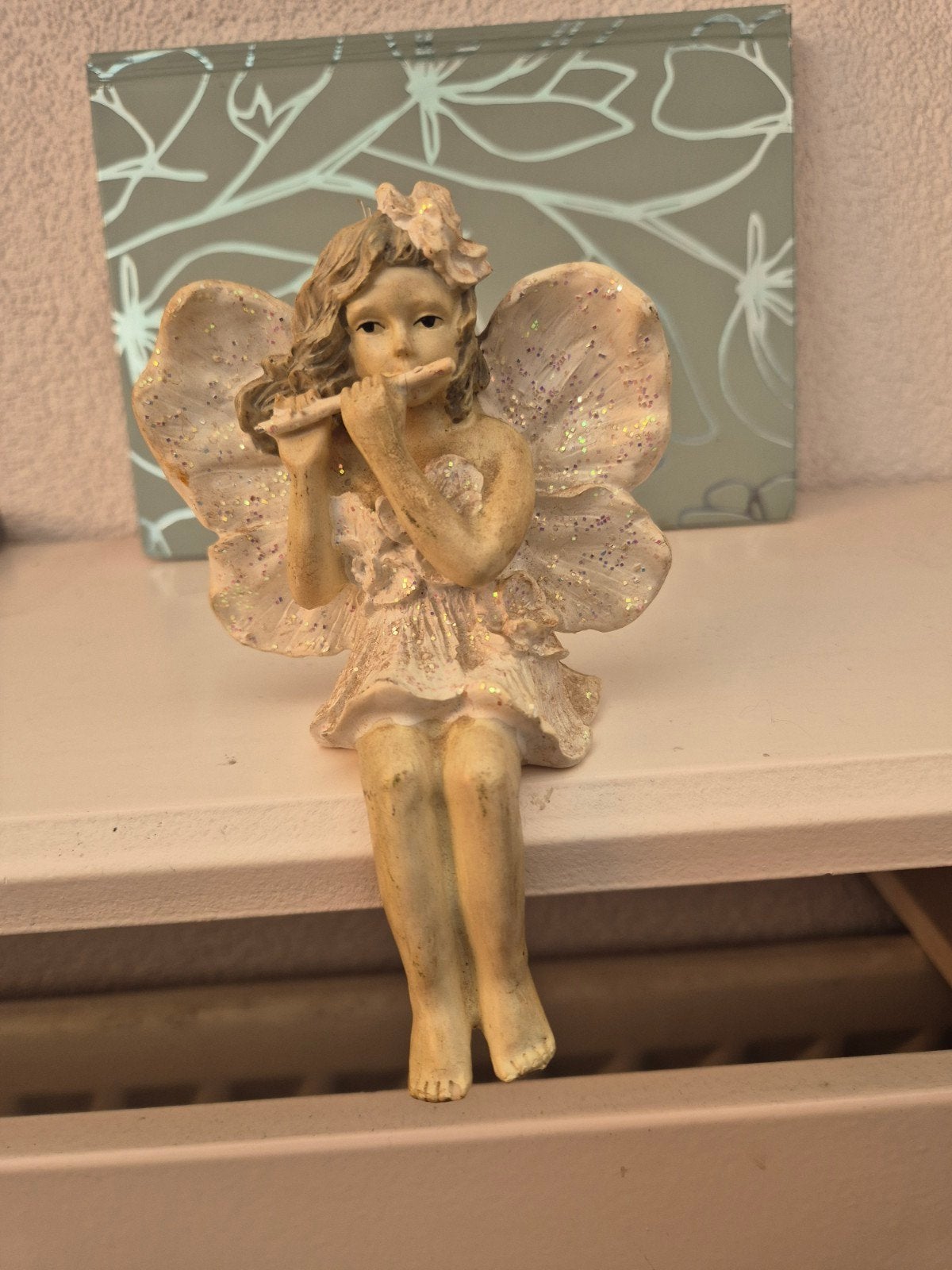 zittend engeltje 13 cm, Verzamelen, Ophalen of Verzenden, Gebruikt, Fantasy