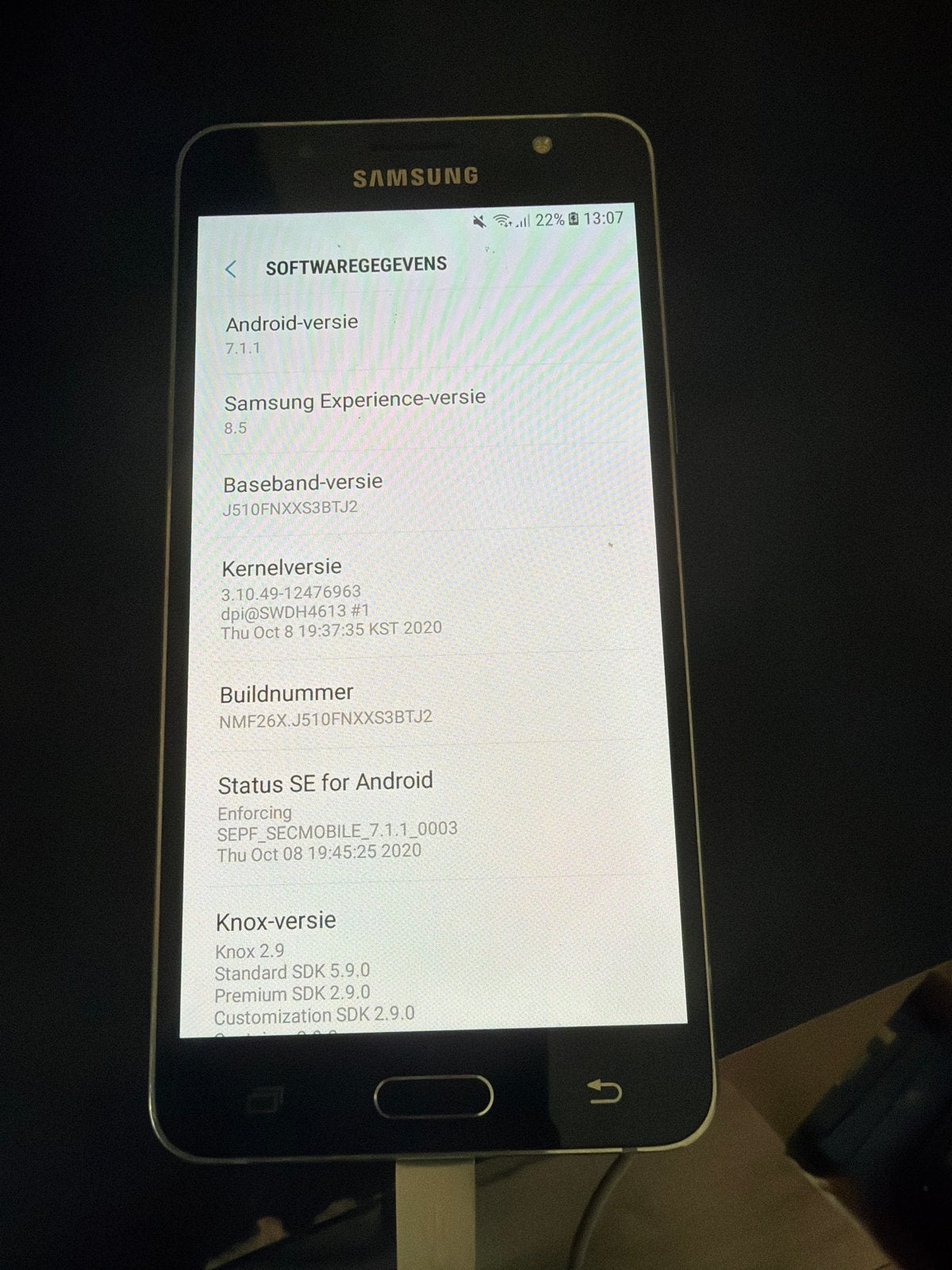 Samsung Galaxy J5 (2016) - Zwart - Android 7.1.1, Telecommunicatie, Gebruikt, Zwart, Touchscreen, Ophalen of Verzenden
