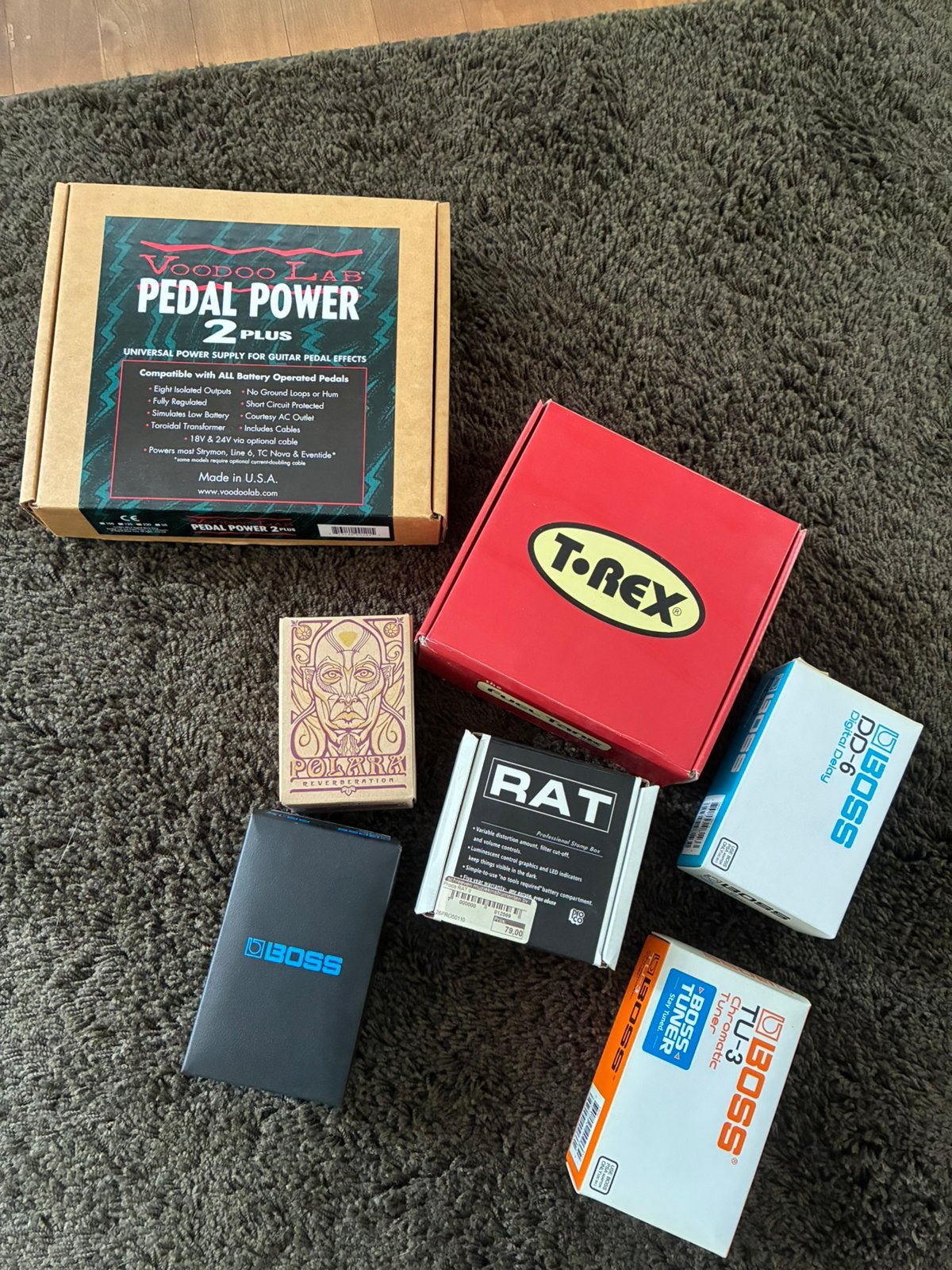 LEGE doosjes effecten/voeding (o.a. Digitech Polara), Ophalen of Verzenden, Gebruikt