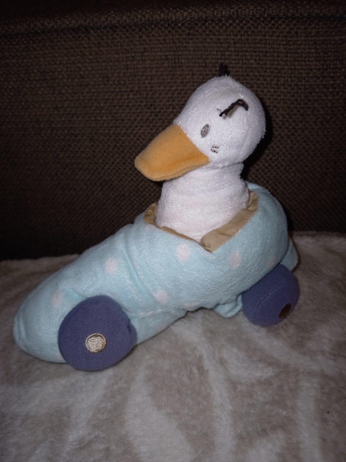 Ikea blue shoe duck race car fabler rammelaar, Met geluid, IKEA, Ophalen of Verzenden, Zo goed als nieuw