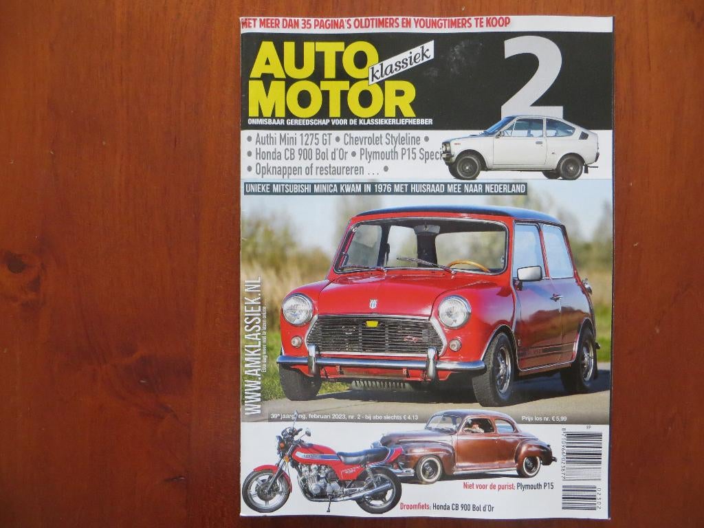 Auto Motor Klassiek 2 2023 Authi mini 1275 gt, Chevrolet, Ophalen of Verzenden, Nieuw, Chevrolet