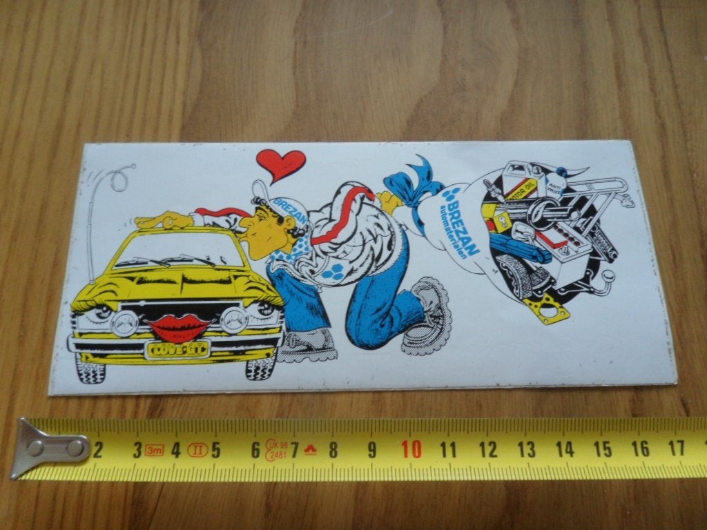 sticker strip BREZAN  automaterialen, Ophalen of Verzenden, Zo goed als nieuw