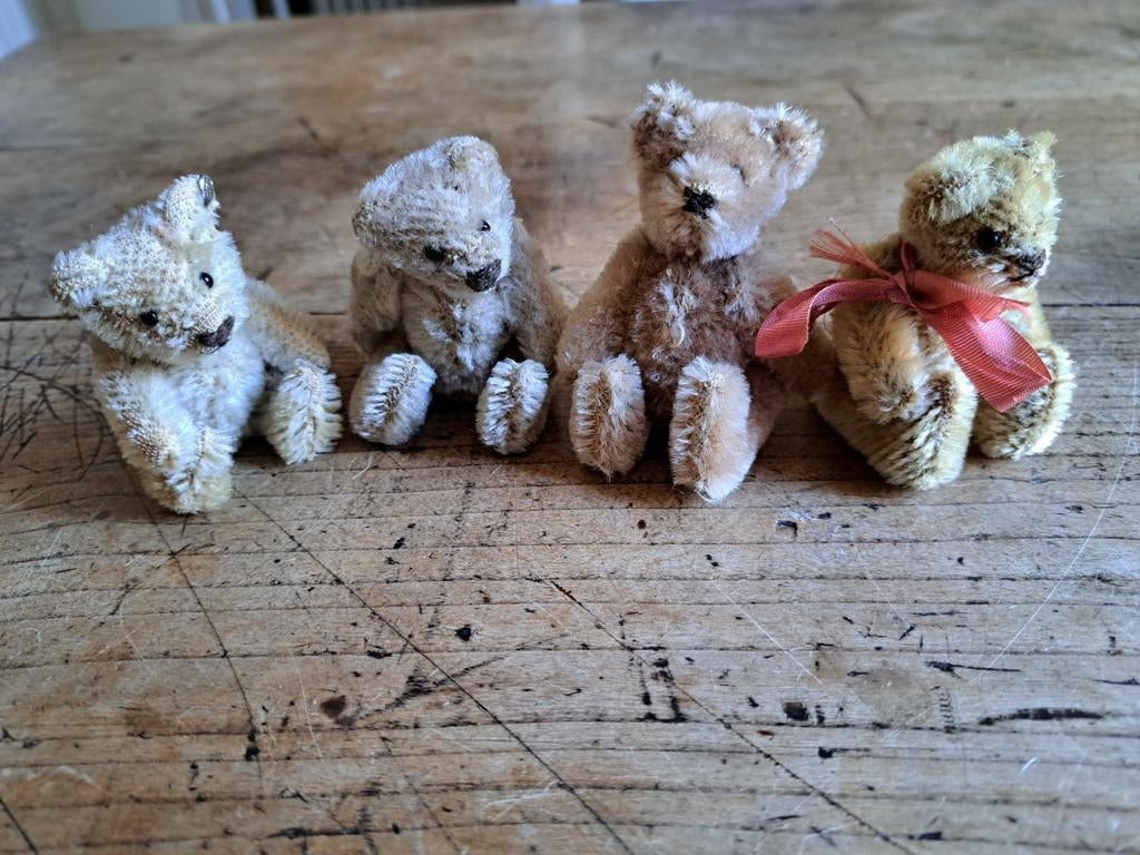 4 mini steiff  beertjes, Antiek en Kunst, Verzenden