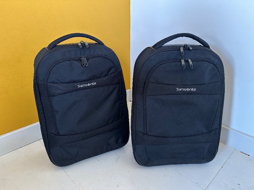2 Samsonite trolley koffers - Handbagage formaat, 40 tot 60 cm, Gebruikt, Zwart, Minder dan 35 cm