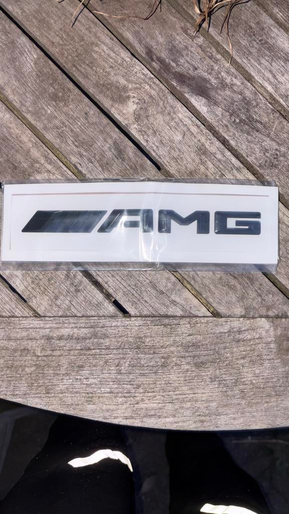 2x Mercedes AMG Embleem Kofferbak - Hoogglans Zwart - NIEUW, Ophalen of Verzenden