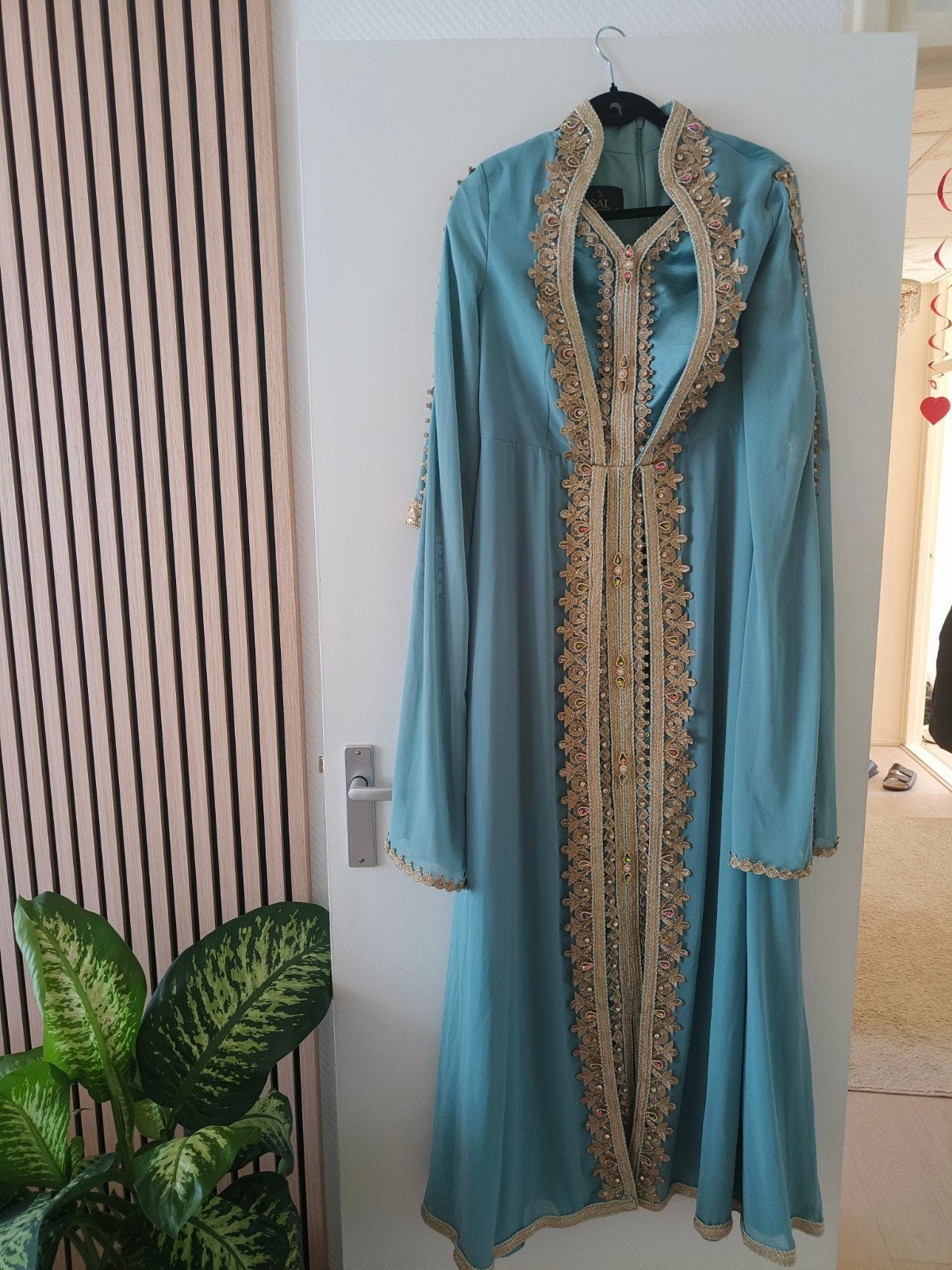 Mooie jurk, Kleding | Dames, Gelegenheidskleding, Zo goed als nieuw, Overige typen, Maat 38/40 (M), Blauw, Ophalen of Verzenden