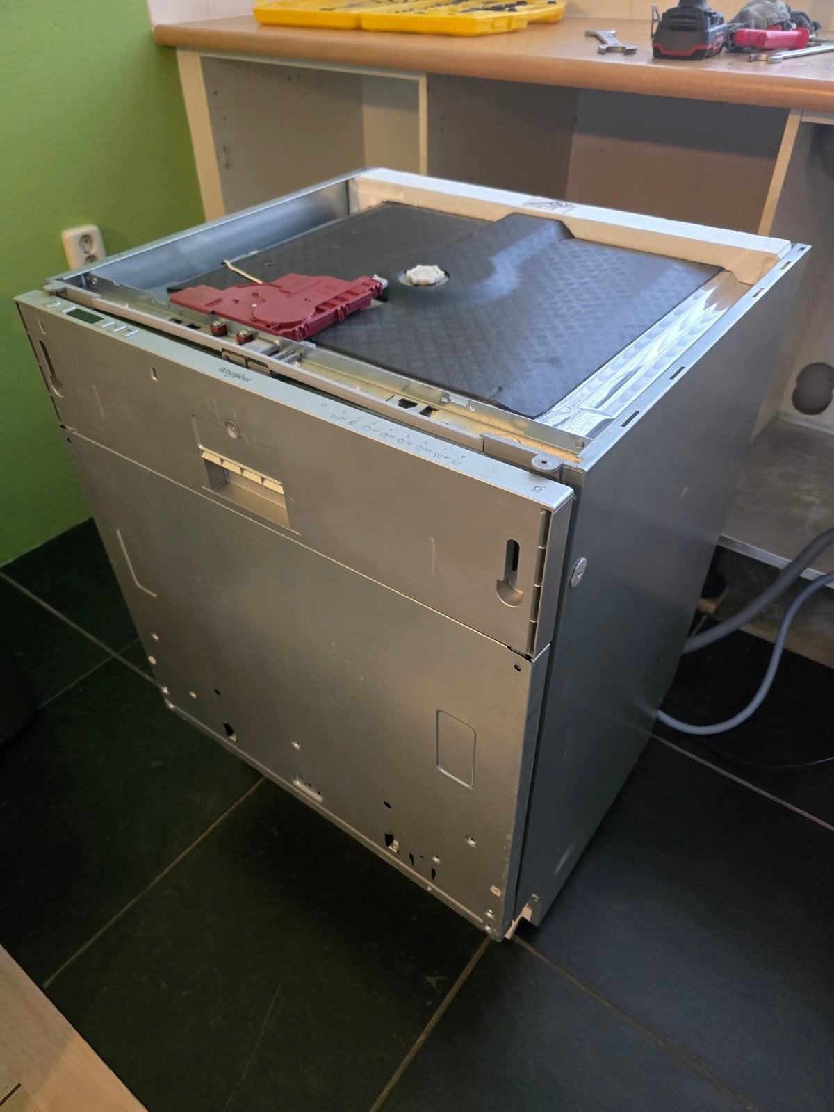 Whirlpool WIC 3C26 Inbouw Vaatwasser, Ophalen
