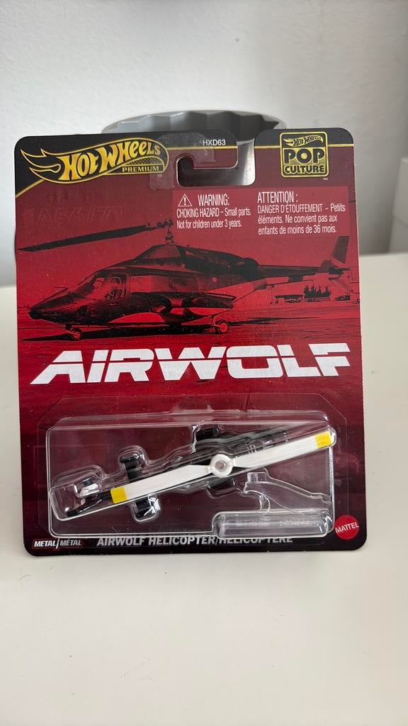 Hot Wheels Airwolf Helicopter 1/64, Ophalen of Verzenden, Nieuw, Overige typen