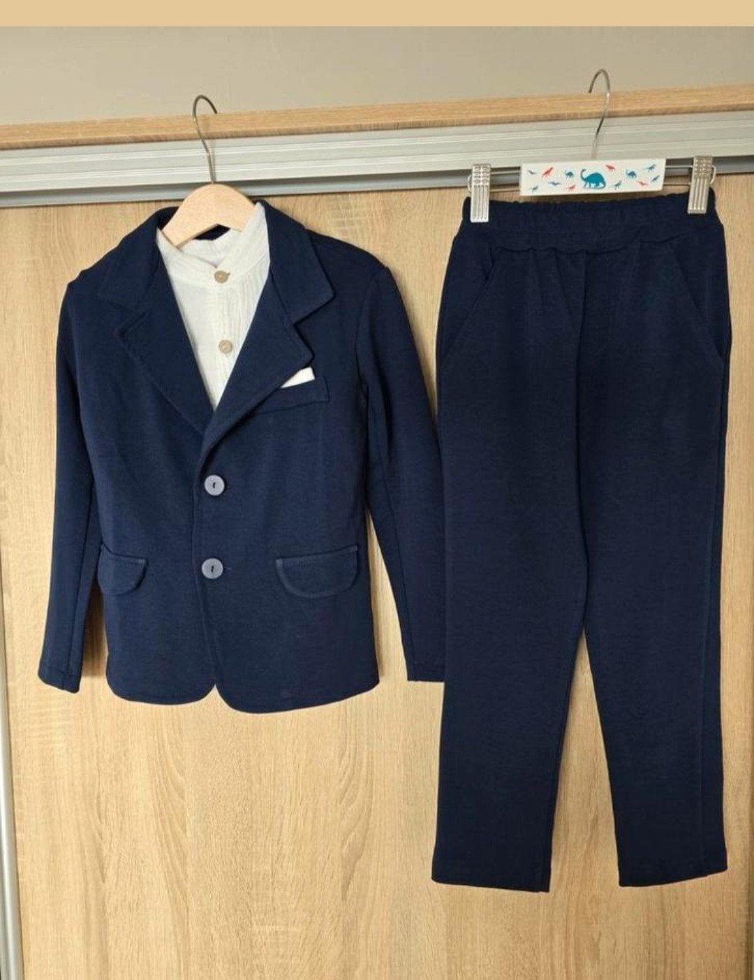 Katoenen pak voor jongen maat 116, Ophalen of Verzenden, Zo goed als nieuw, Jongen, Setje