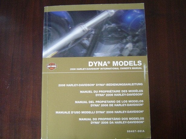 HARLEY DAVIDSON 2006 DYNA models owner's manual, Motoren, Ophalen of Verzenden, Harley-Davidson of Buell
