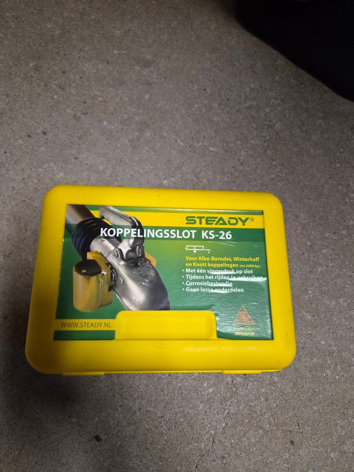 Steady Koppelingsslot KS-26 voor aanhanger/caravan, Ophalen, Zo goed als nieuw