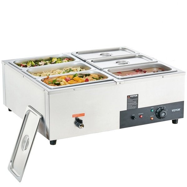 TE KOOP: Vevor Buffetwarmer met 6 vakken. Nieuw in doos!, Hobby en Vrije tijd, Feestartikelen | Verhuur, Nieuw, Ophalen of Verzenden