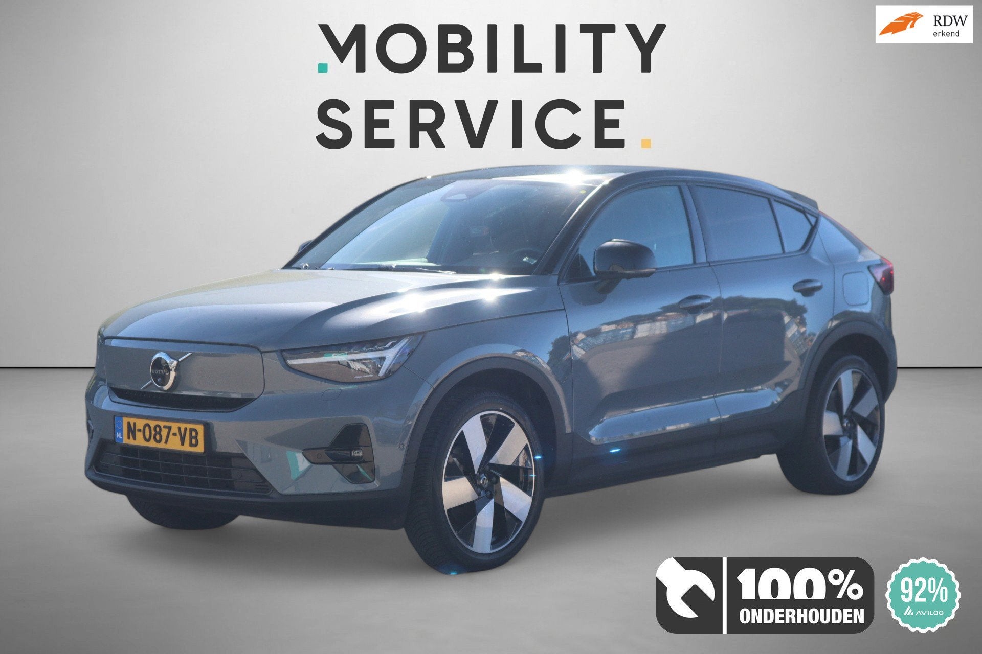 Volvo C40 Recharge Twin Intro Edition 78 kWh SOH92% Pano LED, Auto's, Origineel Nederlands, Vierwielaandrijving, 408 pk, SUV of Terreinwagen