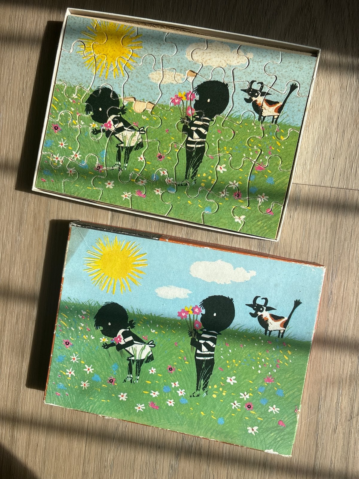 Vintage Jip en Janneke puzzel - Retro kinderpuzzel, Ophalen of Verzenden, 10 tot 50 stukjes, Gebruikt, 4 tot 6 jaar