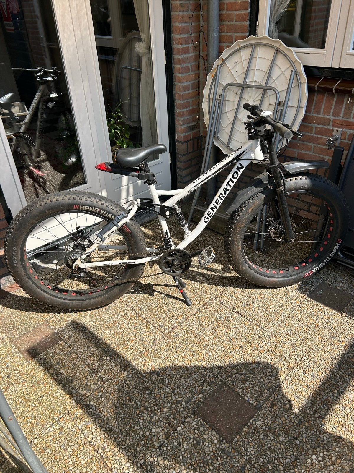 Fatbike Generation - Wit/Zwart - Goede staat, Fietsen en Brommers, Fietsen | Mountainbikes en ATB, Gebruikt, Schijfrem, 53 tot 57 cm