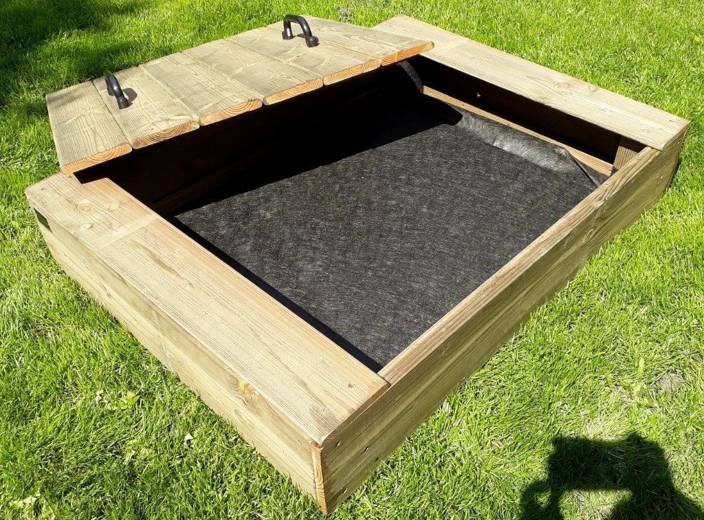 HOUTEN ZANDBAK 90x120 incl deksel kant en klaar geleverd, Ophalen, Nieuw