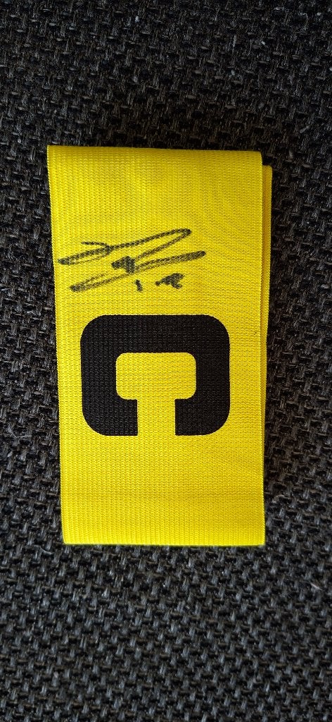 Aanvoerdersband met handtekening Patrick van Aanholt # PSV, Ophalen of Verzenden, Nieuw, PSV, Overige typen