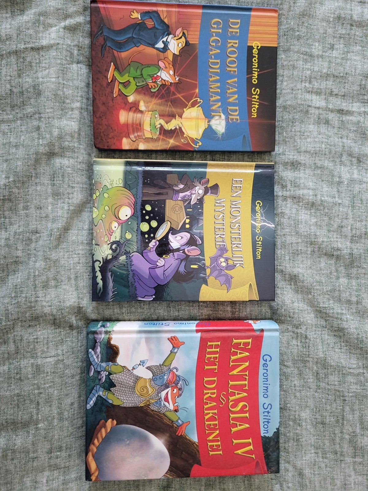 Geronimo Stilton Boeken - 3-delige set, Ophalen, Gelezen, Geronimo Stilton, Fictie