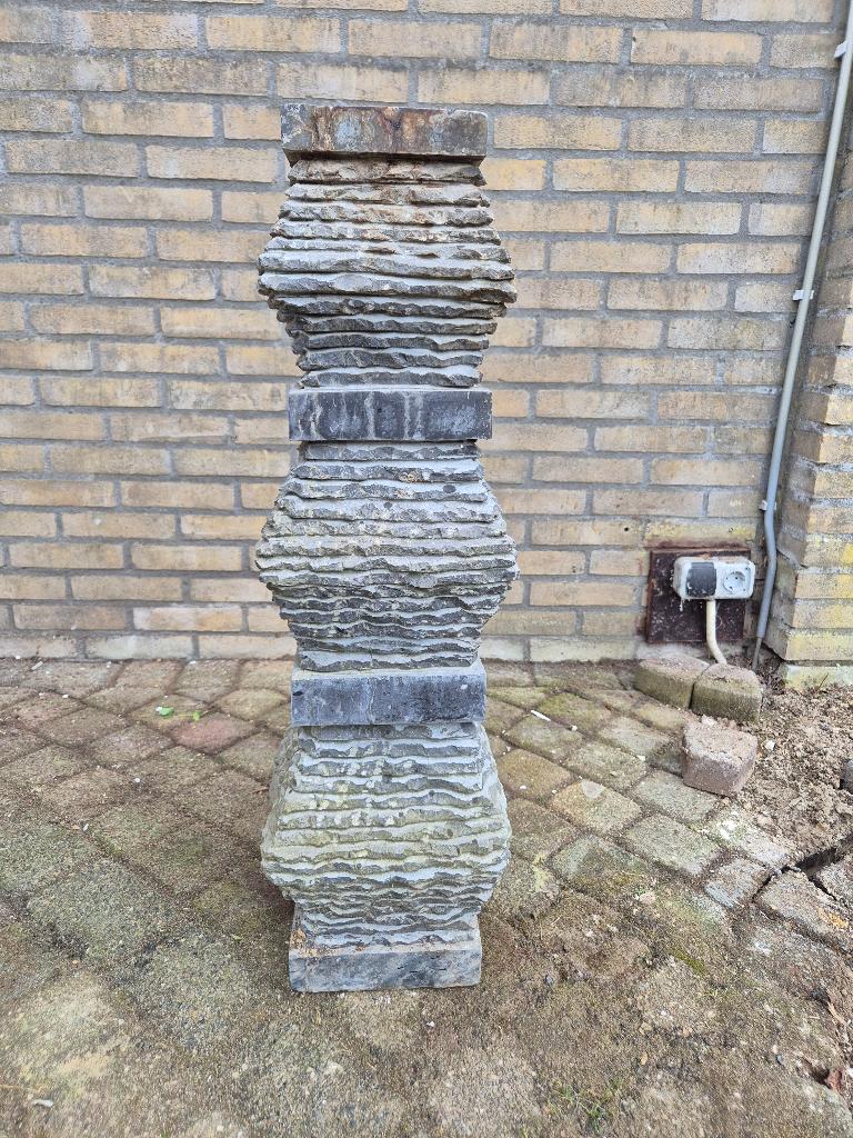 Stenen fontein, Tuin en Terras, Waterpartijen en Fonteinen, Ophalen, Gebruikt, Hardsteen, Fontein