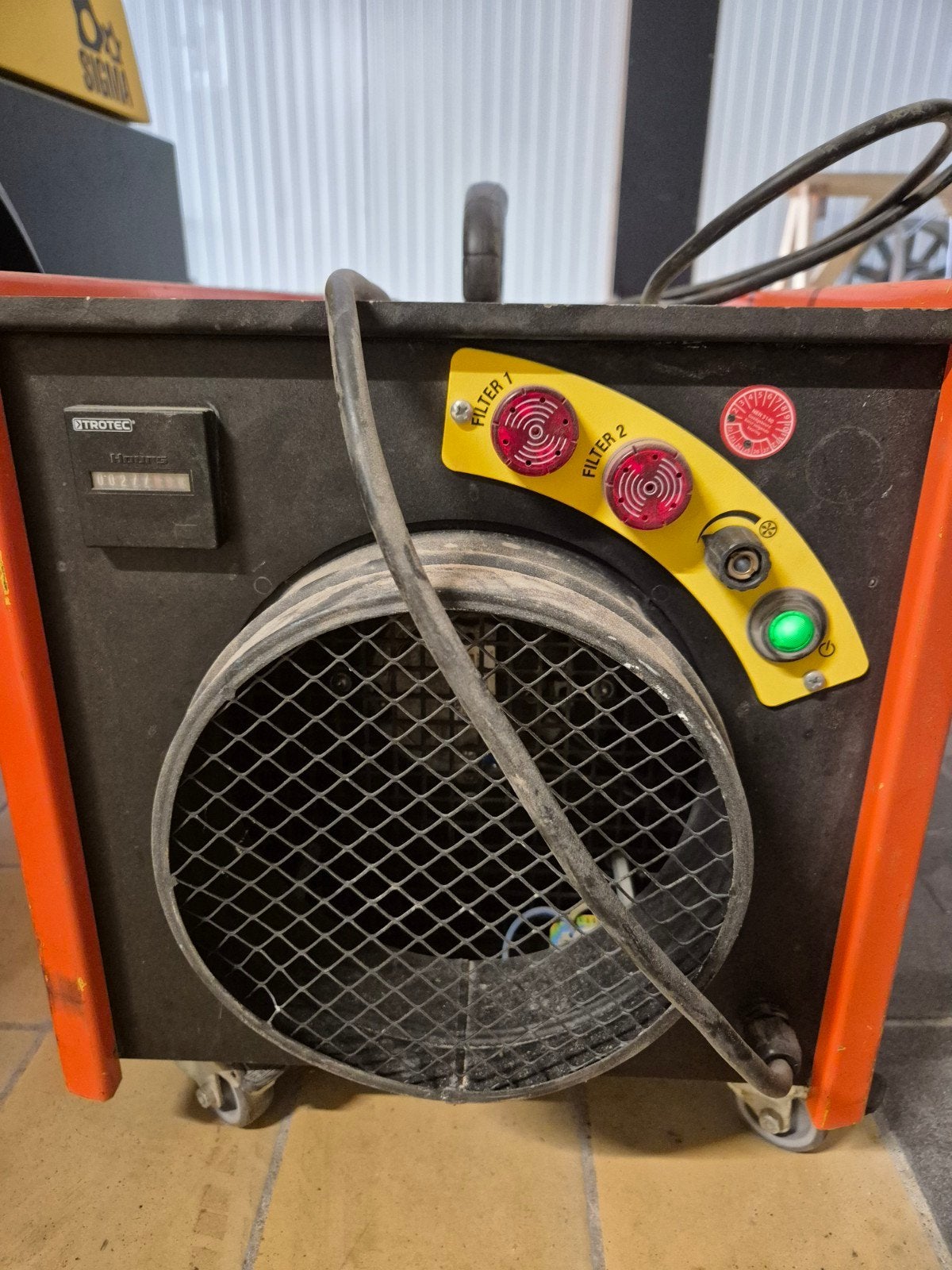 Trotec tac 1500 luchtreiniging en afzuiging, Ophalen, Afzuiger