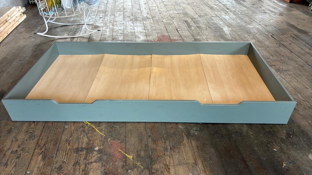 Woood logeerbed/lade, Ophalen, Gebruikt, 90 cm, Eenpersoons