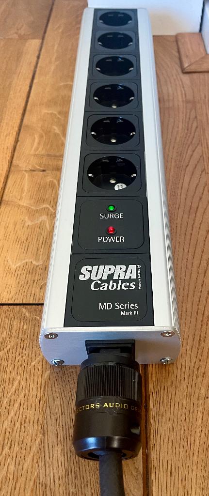 Supra LoRad MD06-EU/SP MK III stekkerdoos + 1M stroomkabel., Ophalen, Gebruikt, Minder dan 2 meter, Overige kabels