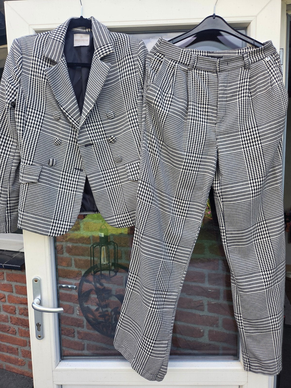 Rinascimento Blazer Set met Pantalon - Maat M, Maat 38/40 (M), Kostuum of Pak, Meerkleurig, Rinascimento