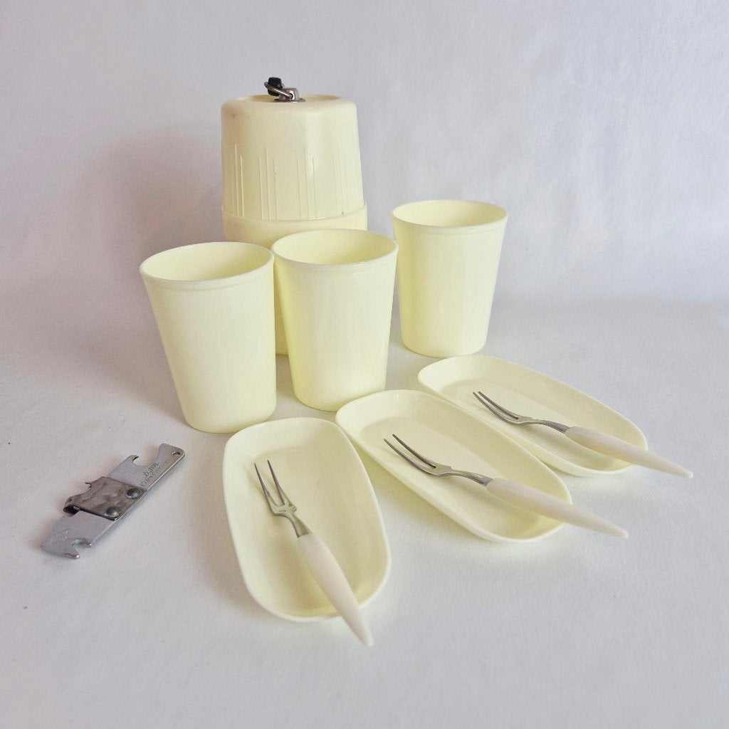 Vintage picknickset uit de jaren ‘60/‘70, Verzenden, Huis en Inrichting