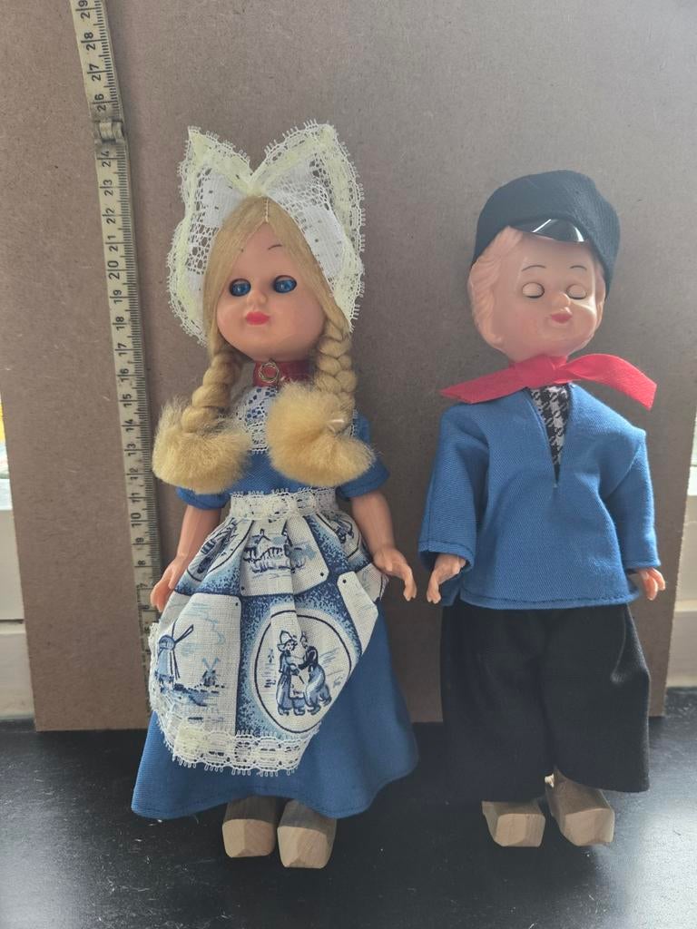 Traditionele Zeeuwse Poppen - Jongen en Meisje, Verzenden, Gebruikt, Overige typen