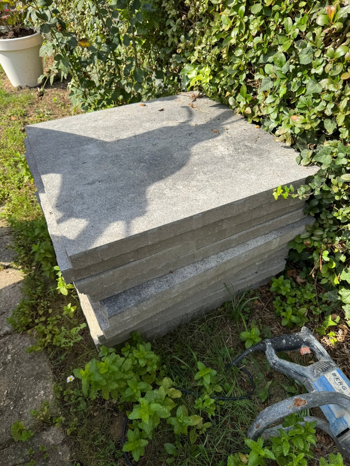 Betonnen tegels, Ophalen, Gebruikt, Beton, Terrastegels