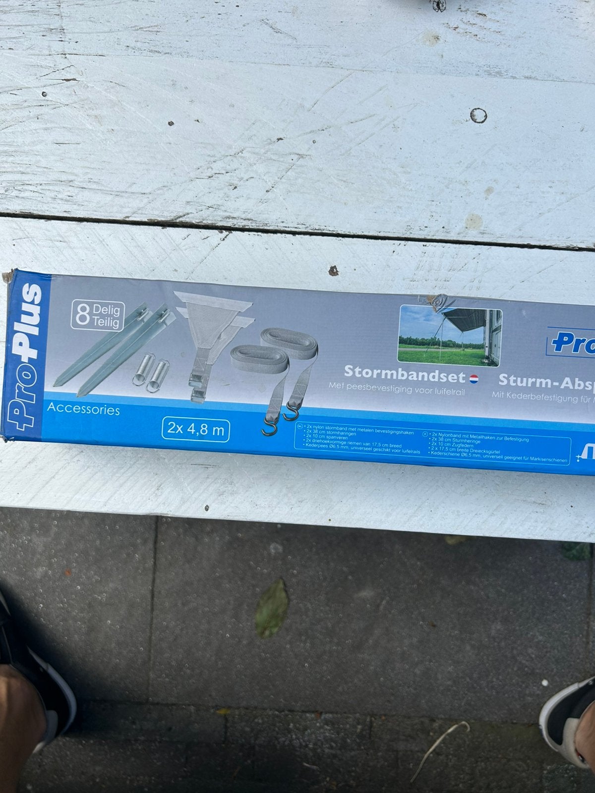 Stormbandset voor luifel camper / caravan, Ophalen of Verzenden, Zo goed als nieuw