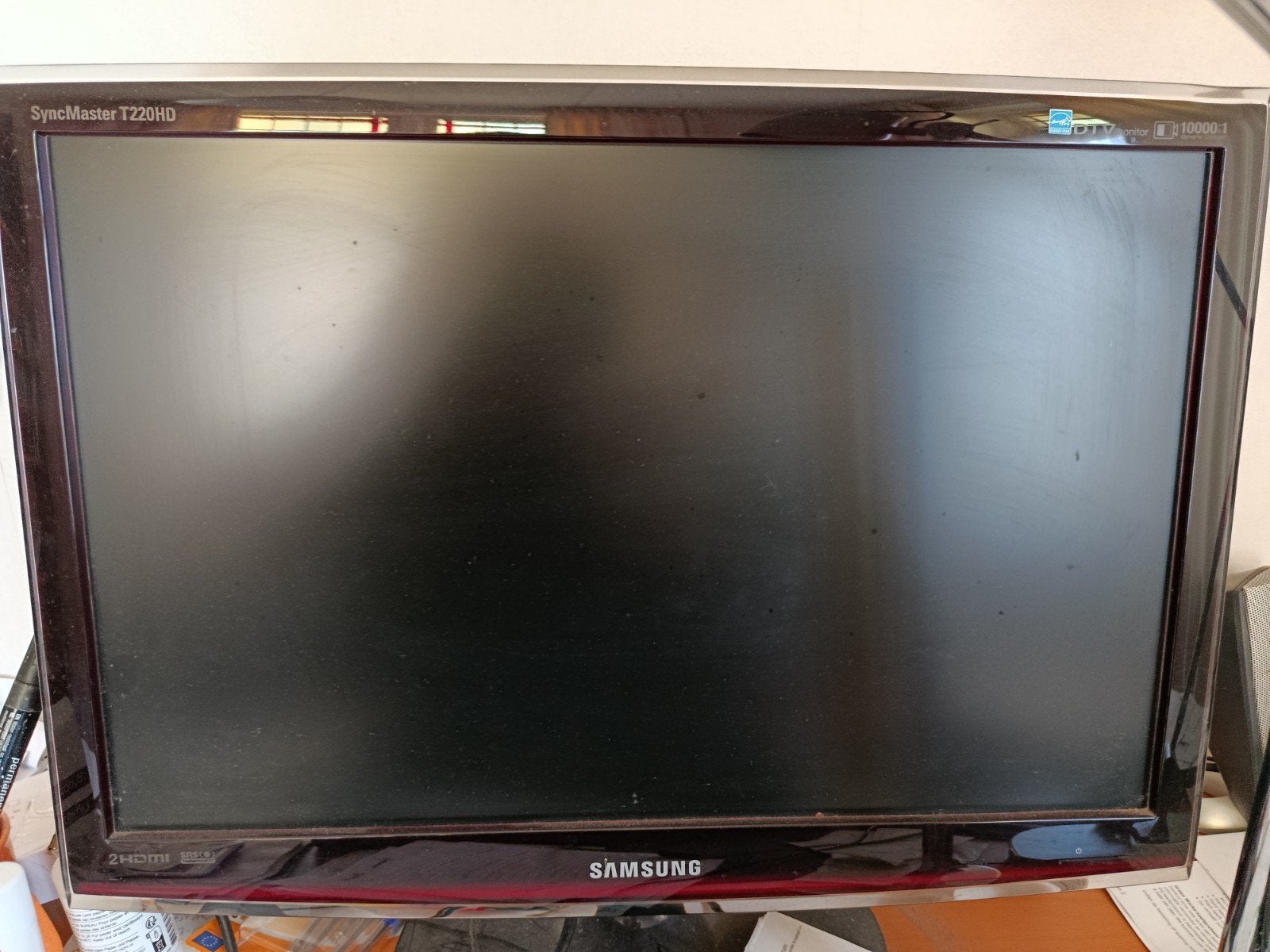 Samsung SyncMaster T220HD Monitor - 22 inch Full HD, Gebruikt, Ingebouwde speakers, Ophalen of Verzenden, Samsung