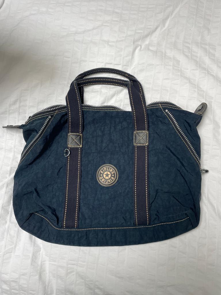 Art S donkerblauwe handtas - Kipling, Ophalen of Verzenden, Gebruikt, Blauw, Handtas