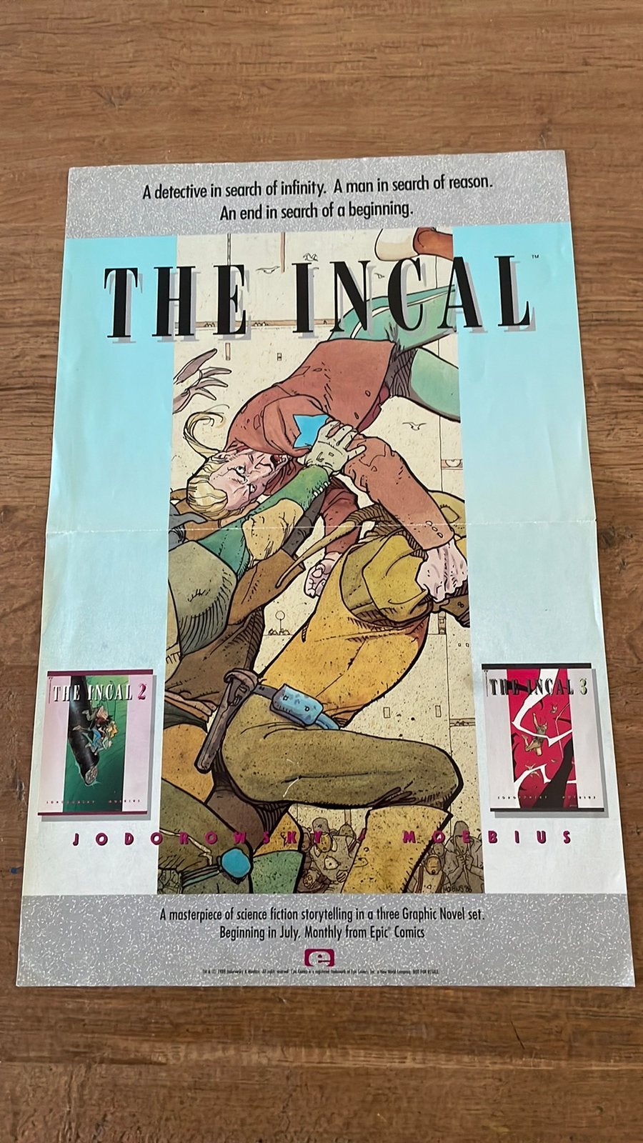 Poster Moebius The Incal, Boeken, Eén stripboek, Ophalen of Verzenden, Zo goed als nieuw