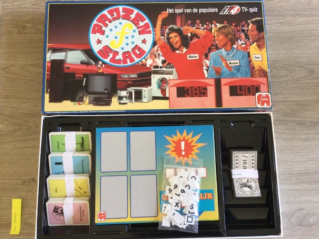 Prijzenslag bordspel - Het spel van RTL4 TV-quiz, Een of twee spelers, Ophalen of Verzenden, Gebruikt, MB Spellen