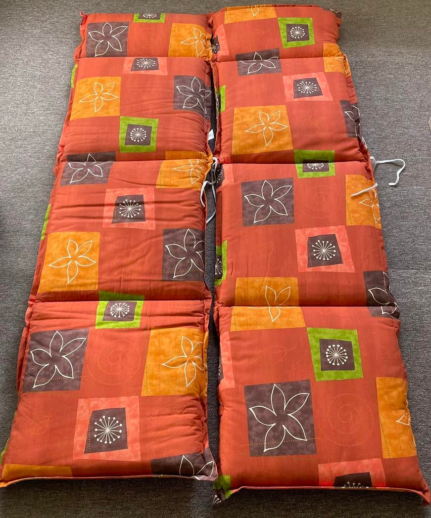 2x retro/vintage tuinkussens / Sieger / 175 x 50, Ophalen of Verzenden, Zo goed als nieuw