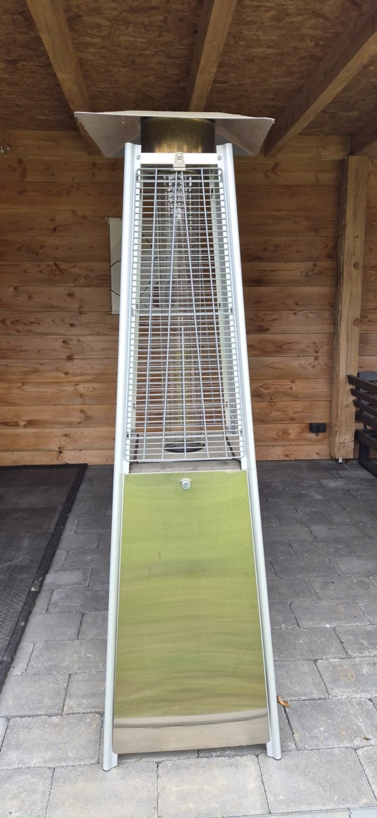 Mooie rvs haard !, Tuin en Terras, Ophalen, Gebruikt, Gas