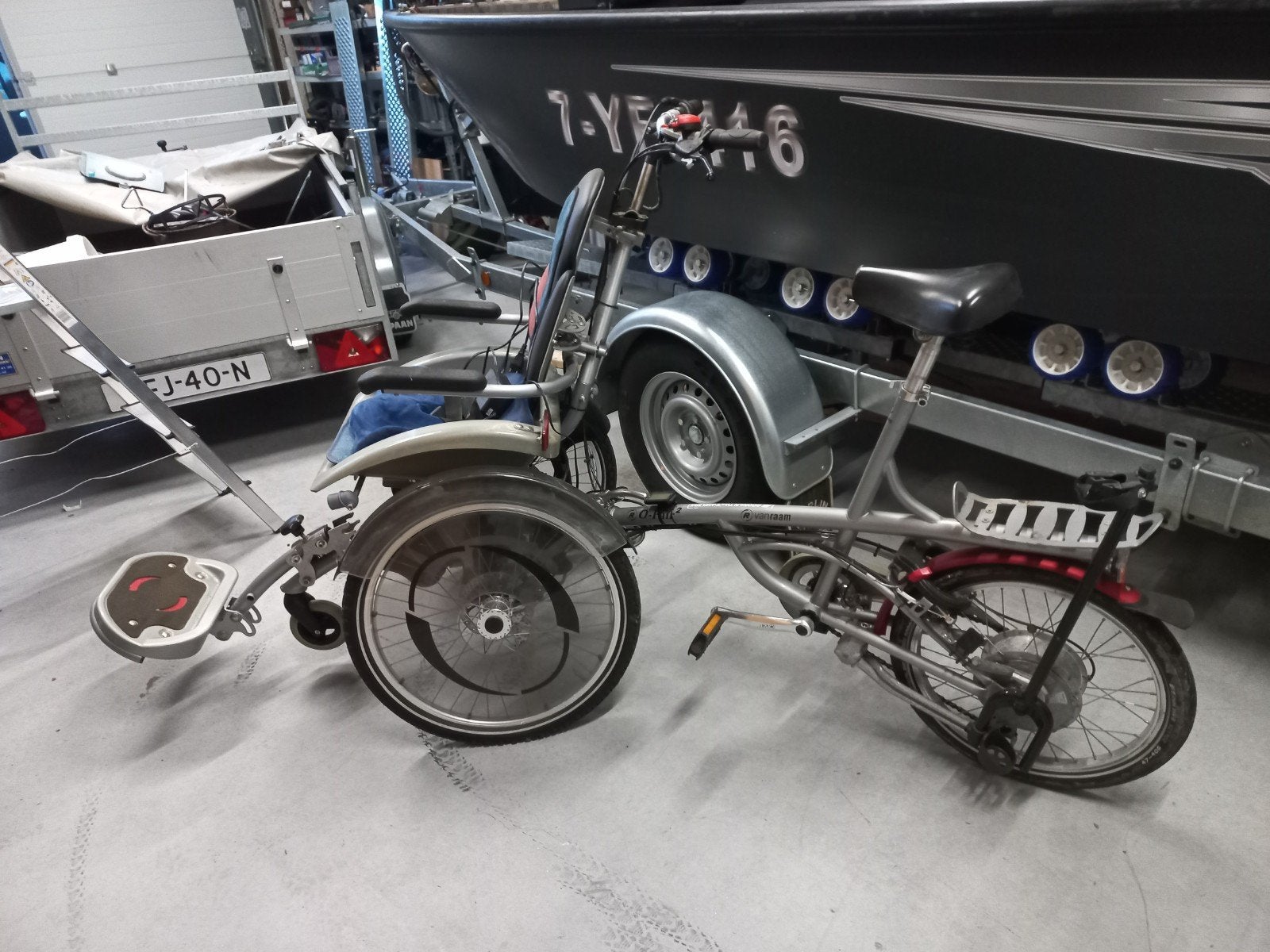 Van Raam VeloPlus rolstoelfiets - Gebruikt, Fietsen en Brommers, Ophalen