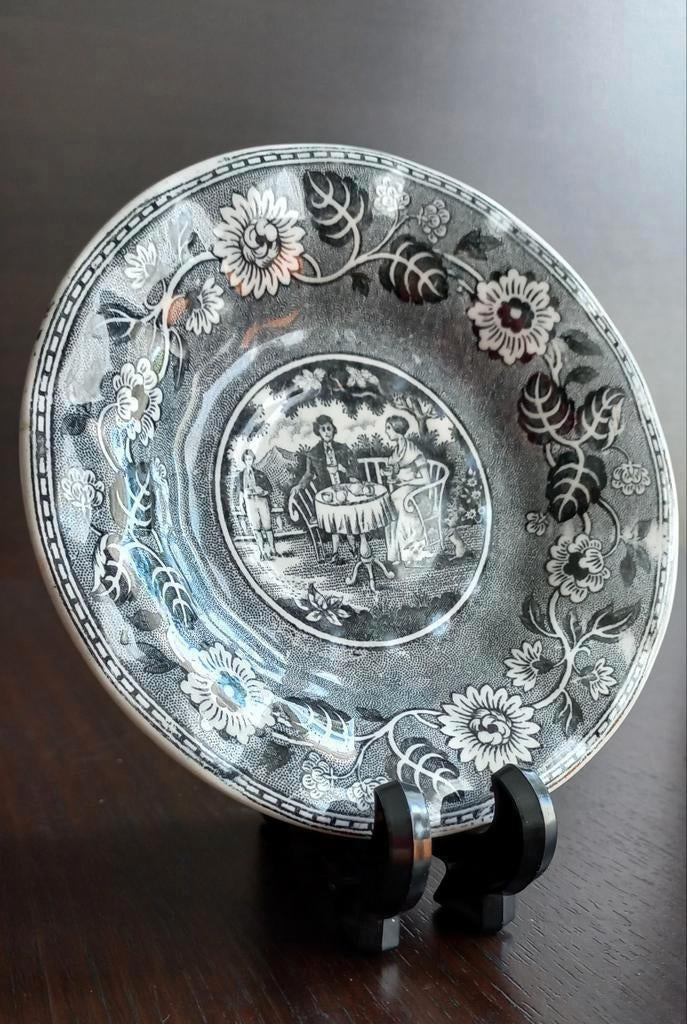 Antiek Nederlands broodbord De Société Céramique, Ophalen of Verzenden