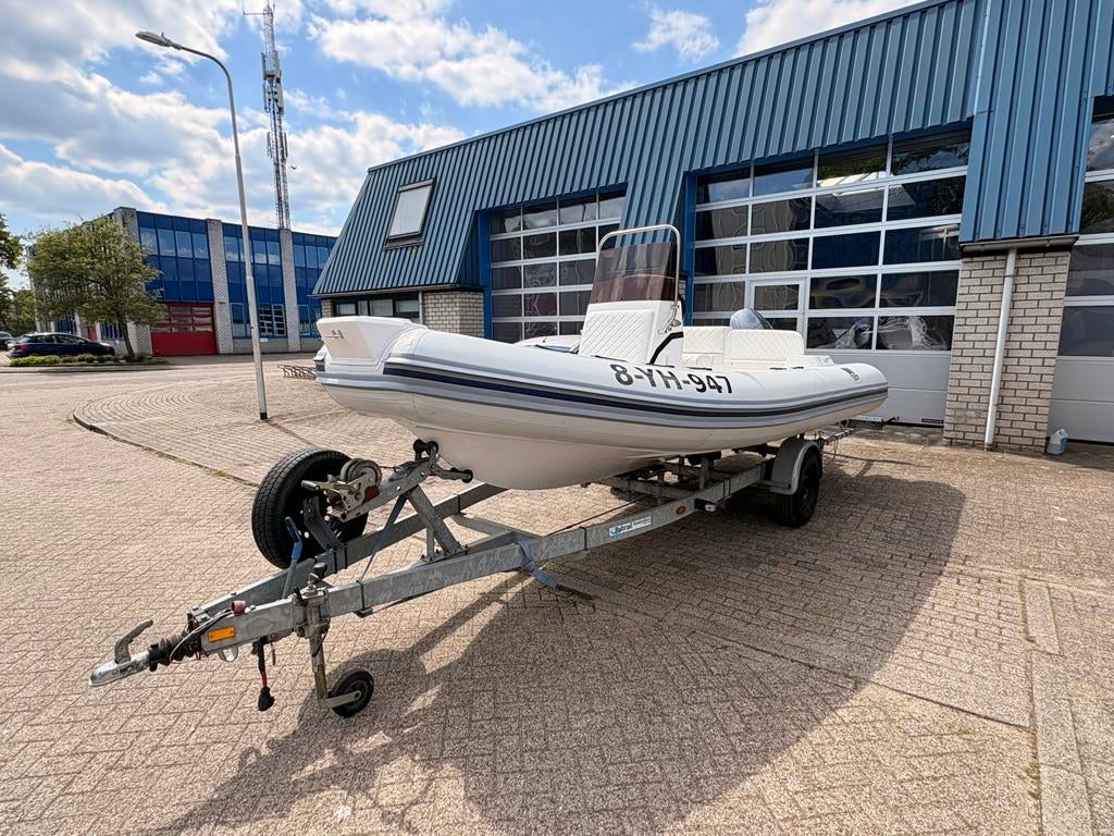 Tiger marine RIB met Yamaha 100pk en trailer, Watersport en Boten, Rubberboten, Inclusief motor, 2 m, Tiger Marine, 100 pk